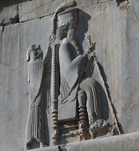 Persepolis, Hall of 100 Columns, Southeastern gate, Relief of the king