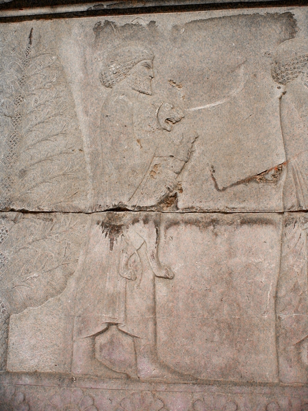 Persepolis, Apadana, East Stairs, Southern part, Elamites (1)