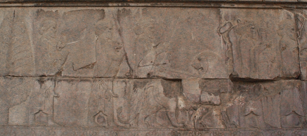 Persepolis, Apadana, East Stairs, Southern part, Elamites (2)