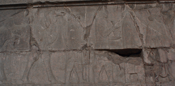 Persepolis, Apadana, East Stairs, Southern part, Parthians