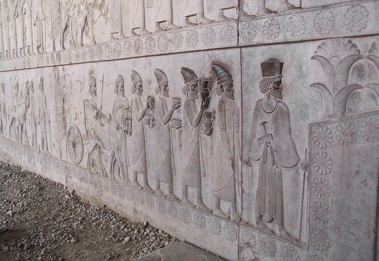 Persepolis, Apadana, East Stairs, Southern part, Lydians (1)