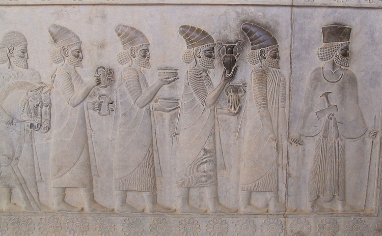 Persepolis, Apadana, East Stairs, Southern part, Lydians (3)