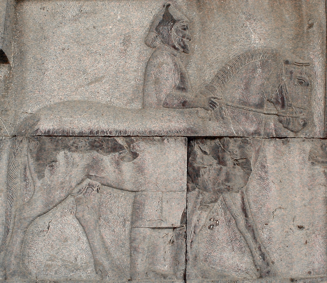 Persepolis, Apadana, East Stairs, Southern part, Thracians (2)