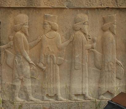 Persepolis, Apadana, North Stairs, Courtiers (3)