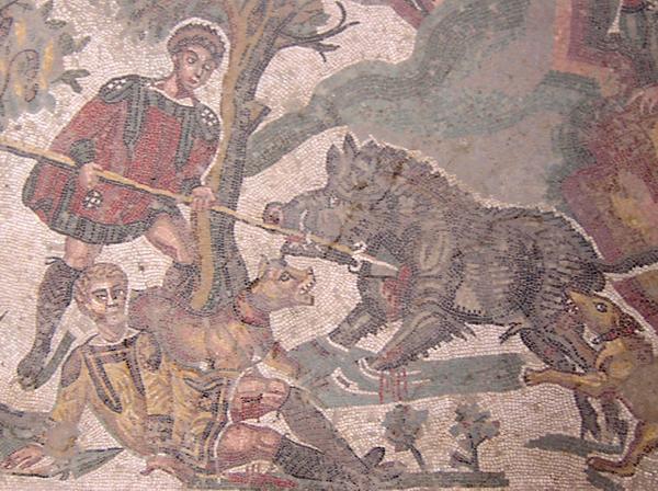 Piazza Armerina, 25 Guest Room, Mosaic of a hunt (1)