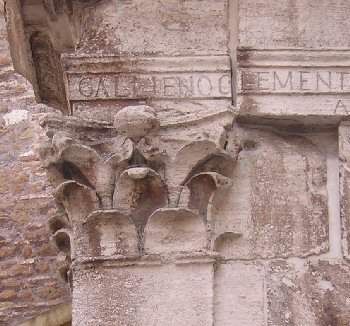 Rome, Arch of Gallienus, capital