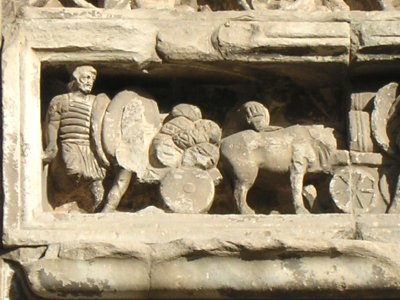 Rome, Forum Romanum, Arch of Severus, Loot