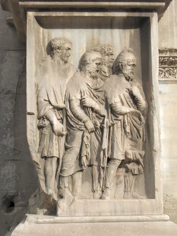 Rome, Forum Romanum, Arch of Severus, POWs (1)