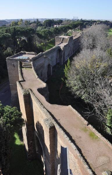 Rome, Aurelian Wall (near the Porta S Sebastiano)