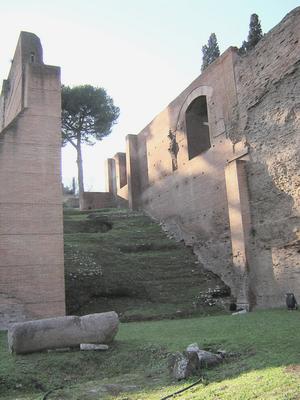 Rome, Baths of Caracalla, Western entrance