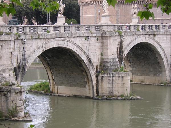 Rome, Bridge of Aelius from the southeast, arches