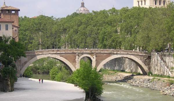 Rome, Bridge of Fabricius, from the southeast