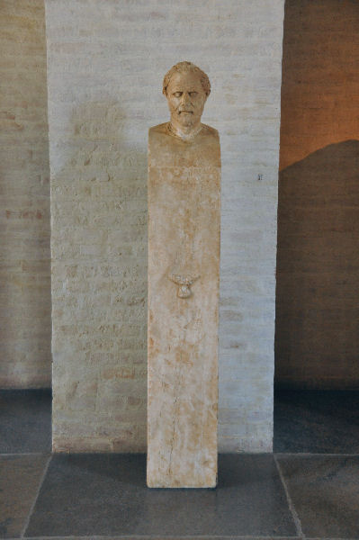 Rome, Circus of Maximus, Copy of the portrait of Demosthenes from the Athenian Agora