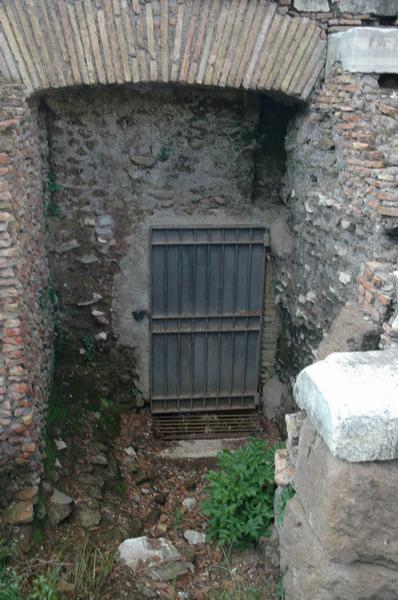 Rome, Door to the Cloaca Maxima (Basilica Julia)