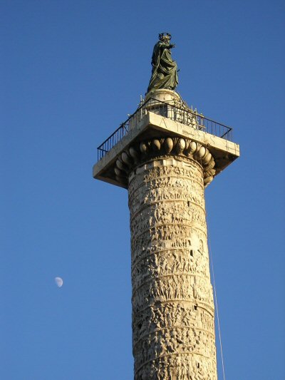Rome, Column of Marcus Aurelius, top