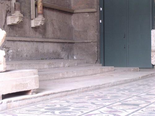 Rome, Forum Romanum, Curia Julia, Platform for seats