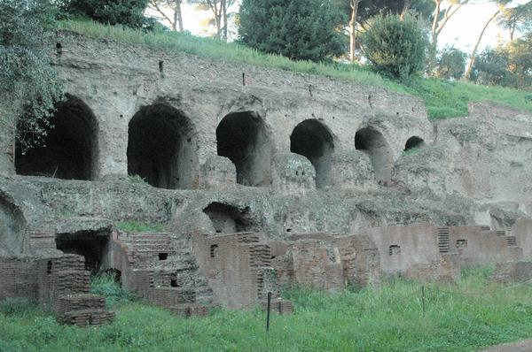 Rome, Temple of Elagabal, Eastern terrace wall