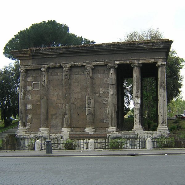 Rome, Temple of Portunus, seen from the east