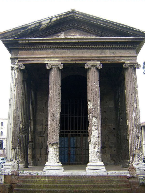 Rome, Temple of Portunus, seen from the north