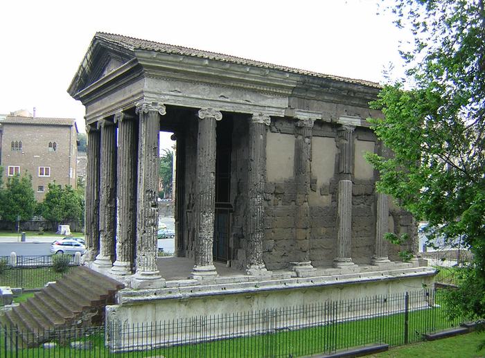 Rome, Temple of Portunus, seen from the west