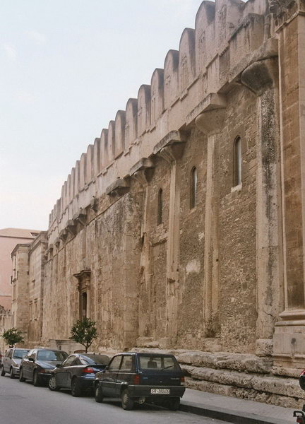 Syracuse, Temple of Athena, Exterior