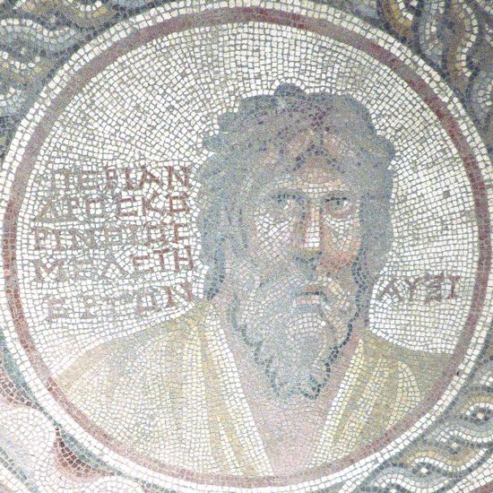 Suweydie, Mosaic of the Seven Sages, Periander