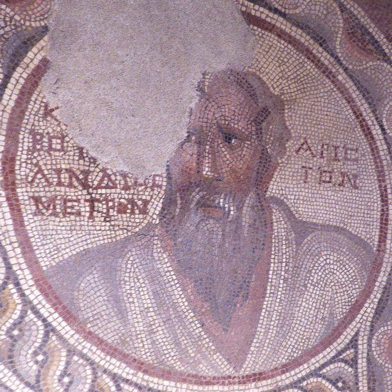 Suweydie, Mosaic of the Seven Sages, Cleobulus