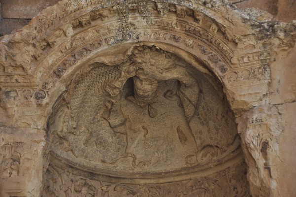 Baalbek, Temple of Jupiter, Great Court, South Portico, Apse