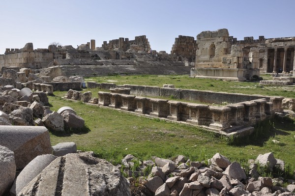 Baalbek, temple of Jupiter, Great Court, Southern Pool