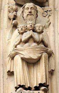 St Nicholas. Notre Dame, Paris (France)