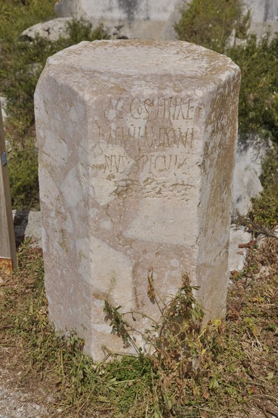 Tyre, City, Hexagonal inscription of Antoninus