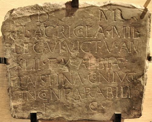 London-Minories, Tombstone of Agricola, soldier of VI Victrix