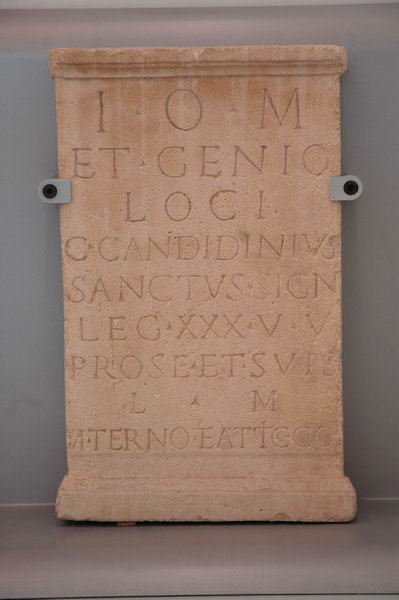 Nijmegen, Dedication by Candidinius, signifer of XXX Ulpia Victrix