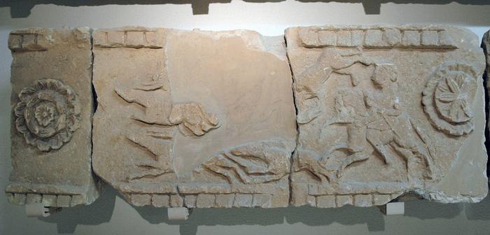 Ghirza, Mausoleum North B, relief (1)