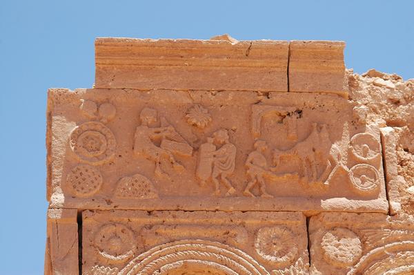 Ghirza, Mausoleum North C, decoration (1)