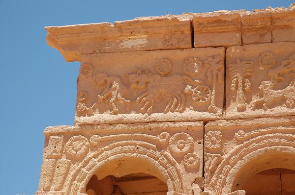Ghirza, Mausoleum North C, decoration (2)