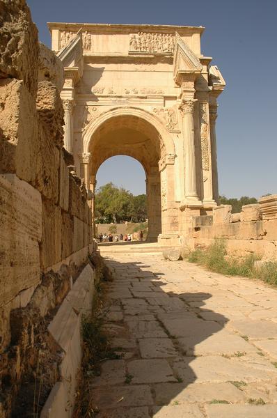 Lepcis, Arch of Septimius Severus, NE