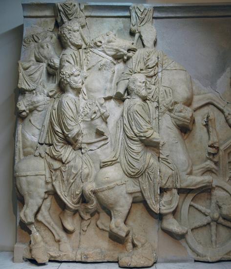 Lepcis, Arch of Septimius Severus, NW, frieze (1)