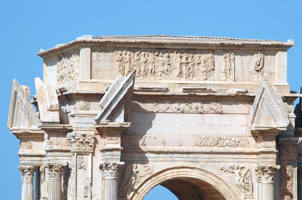 Lepcis, Arch of Septimius Severus, SW, frieze (1)