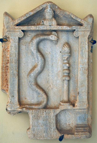 Lepcis Magna, Asclepius relief