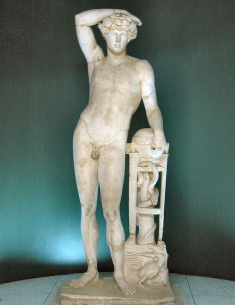 Lepcis Magna, Hadrianic Baths,  Statue of Antinous
