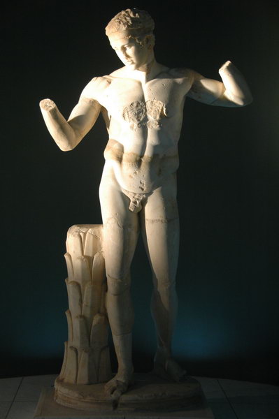 Lepcis Magna, Hadrianic Baths, Statue of the Diadumenus