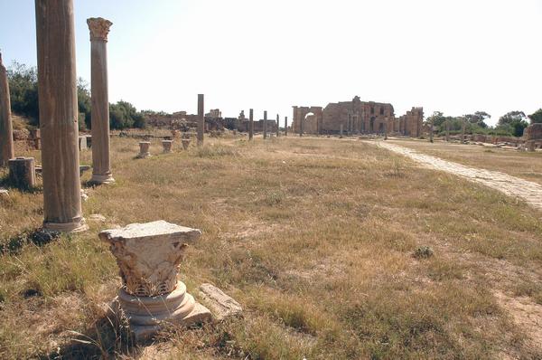 Lepcis Magna, Palaestra (nymphaeum in the background)