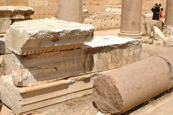 Lepcis Magna, Severan basilica, inscription (3)