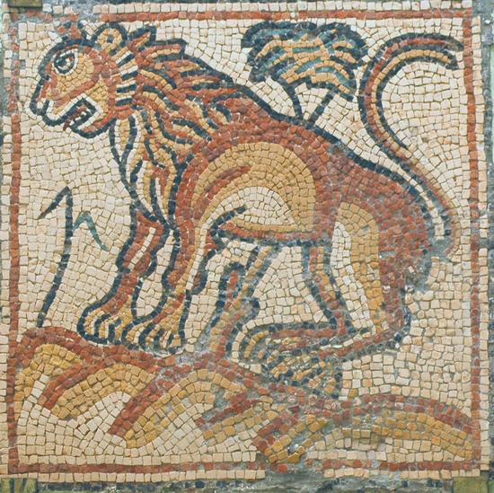 Qasr Libya, mosaic 1.03.d (Lioness)