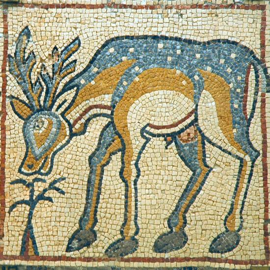 Qasr Libya, mosaic 1.03.e (Stag)