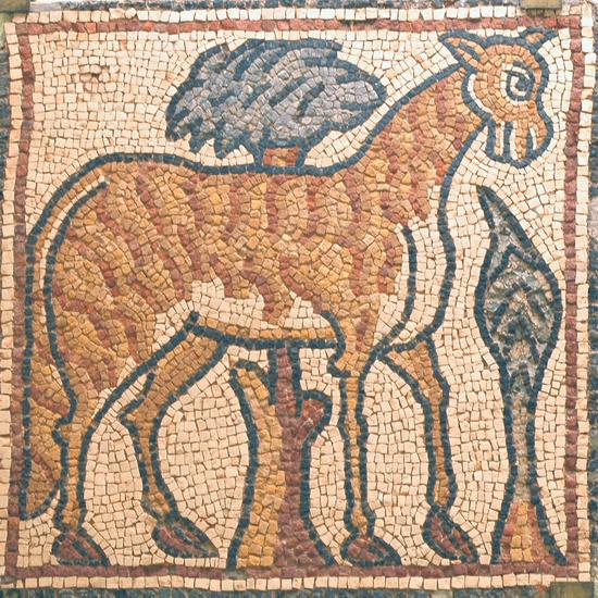 Qasr Libya, mosaic 1.05.b (Zebra)