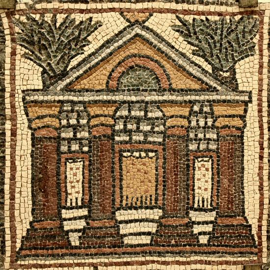 Qasr Libya, mosaic 1.06.c (Church)