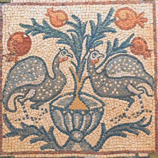 Qasr Libya, mosaic 1.07.d (Birds)