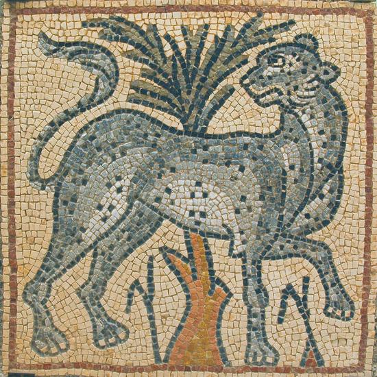 Qasr Libya, mosaic 1.08.d (Leopard)